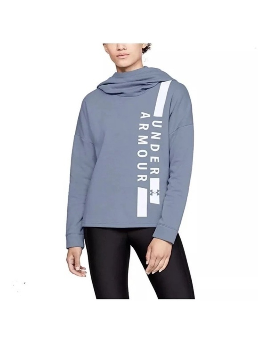 Under Armour Loose Fit Blue Hooded M Women's Size Medium